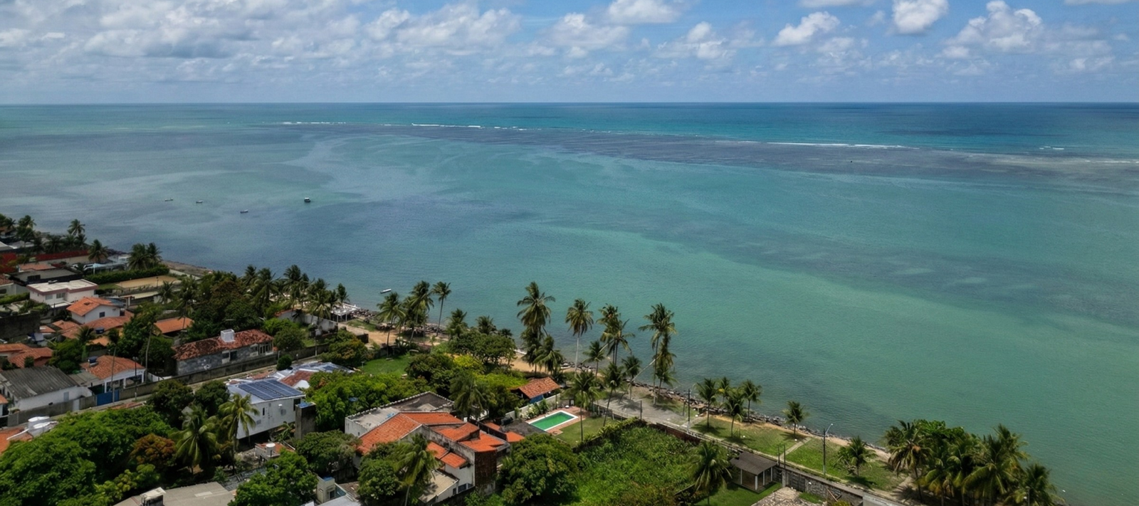 Vista aérea da Praia do Janga — Paulista, Pernambuco